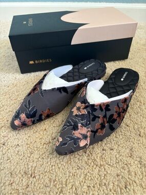 Birdies ‘The Swan’ Mule Slides in Cherry Blossom